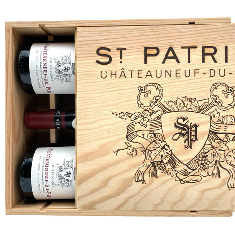 Coffret Trilogie Châteauneuf-du-Pape Vieilles Vignes Domaine St Patrice