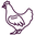 Pictogramme d'une poule