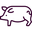 Pictogramme d'un cochon